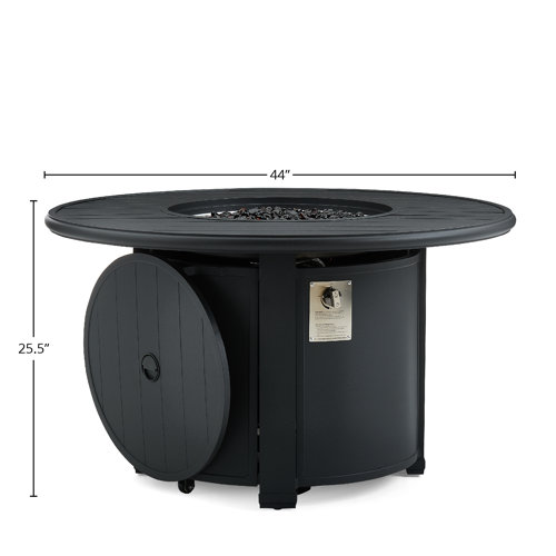 Winston Jasper 5 Piece Fire Pit Chat Set (4 Swivel Lounge Chairs, 44